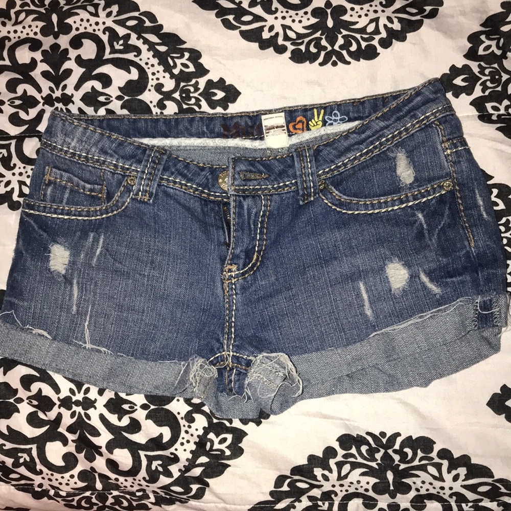 Pair of jean shorts